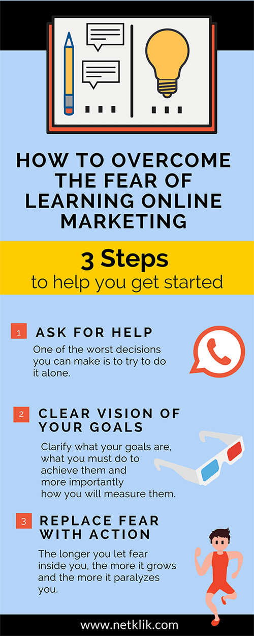 How to overcome the fear of learning online marketing