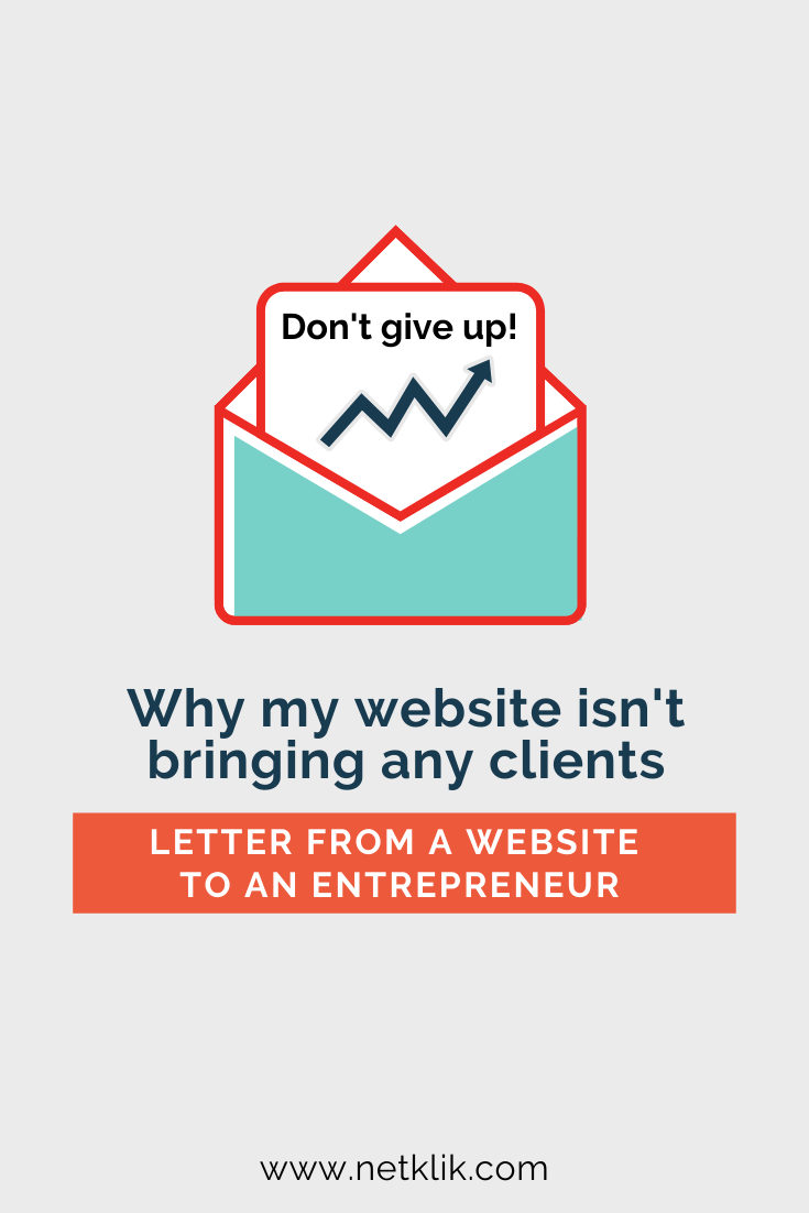 why my website isn't bringing any clients